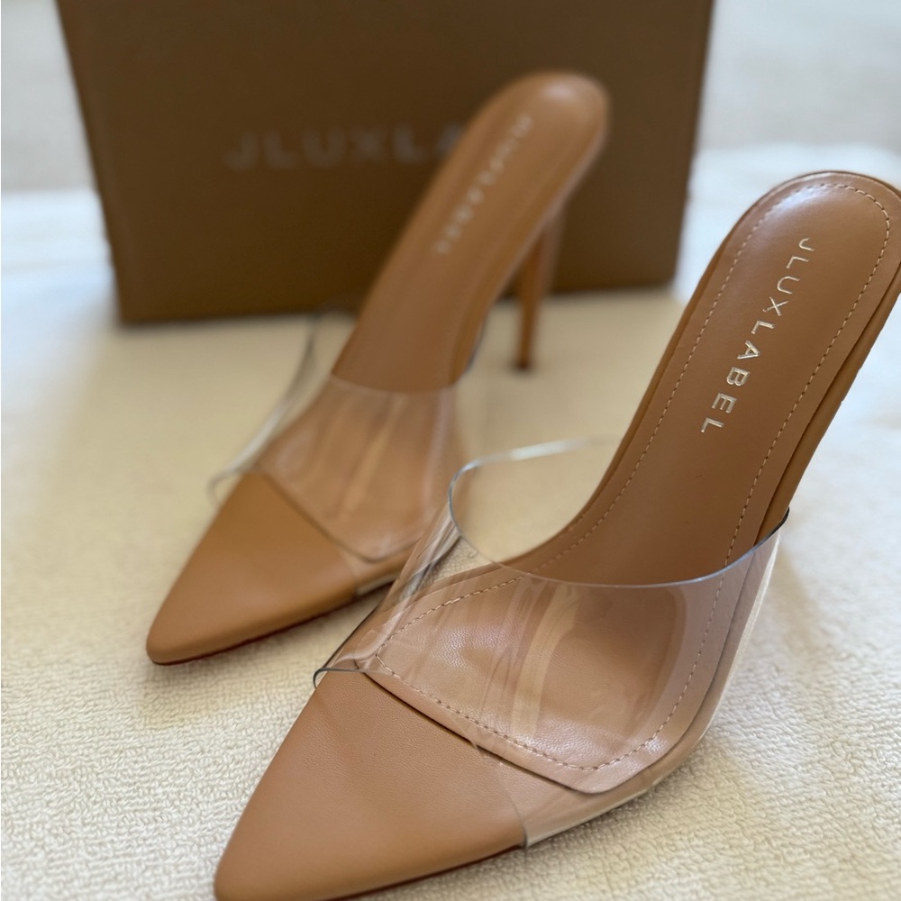 JLUXLABEL Cream Heels Elegant Design - Picture 2 of 6